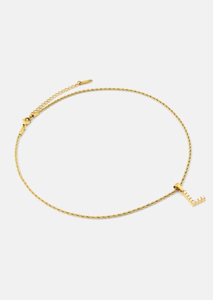 Amulet A-N Necklace – 18k Gold Plated