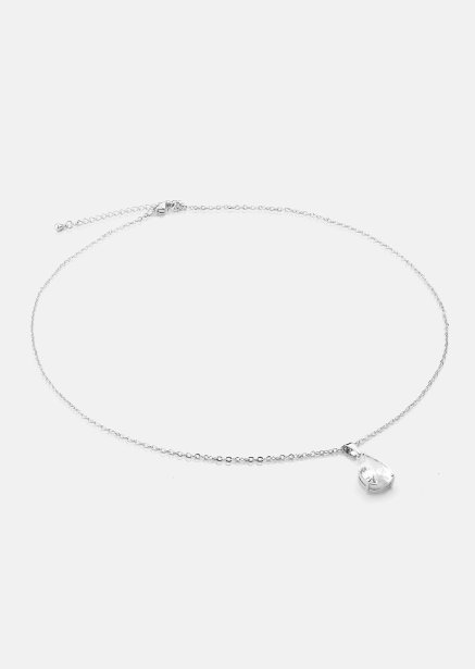 Necklace Luna Teardrop - Silver Plated
