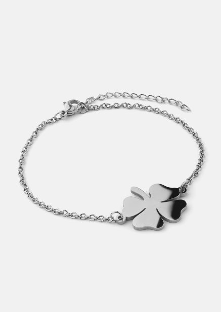 Bracelet Four-Leaf Clover – Silver Plated