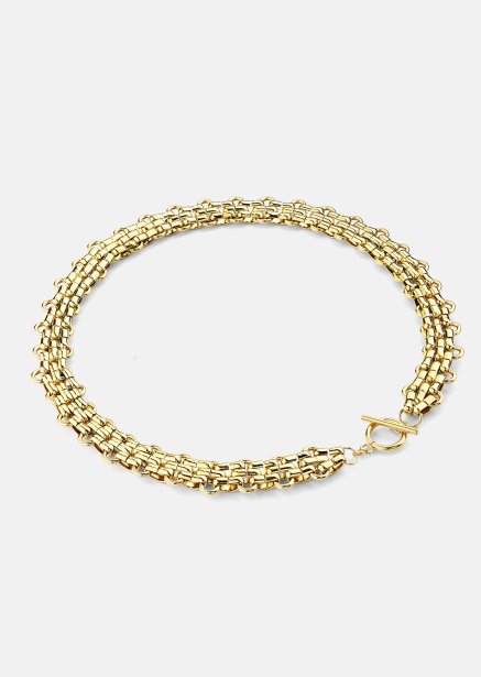 Necklace Bold Weave - 18k Gold Plated