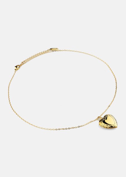 Necklace Golden Heart big - 18k Gold Plated