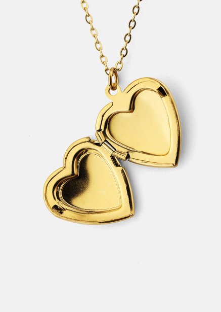 Necklace Golden Heart big - 18k Gold Plated