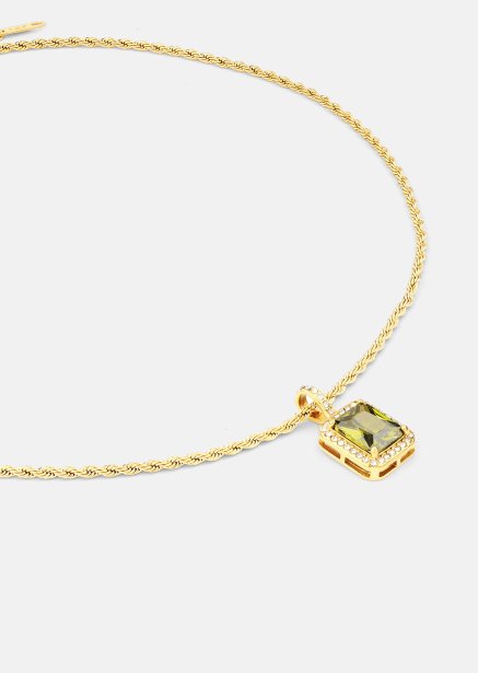 Necklace Green Luxe - 18k Gold Plated