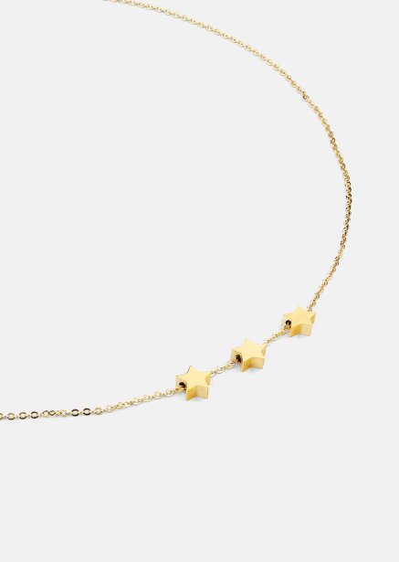 Necklace Stjärntrio – 18k Gold Plated