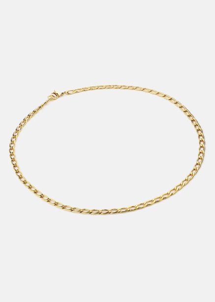 Necklace Figaro Chain - 18k Gold Plated