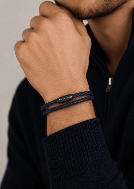 Leather Bracelet Silent Crest