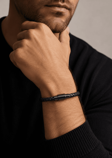 Leather Bracelet Silvan Edge