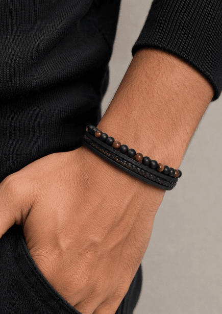 Leather Bracelet Titan Crest