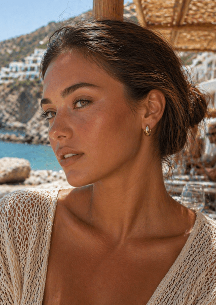 Earrings Bold Mini – 18k Gold Plated