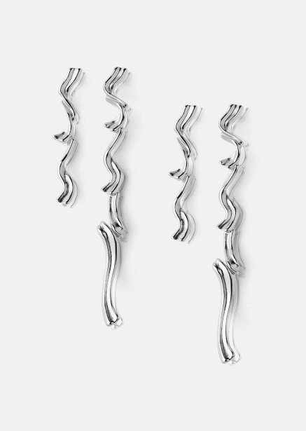 Earring Flow - Silver Plated