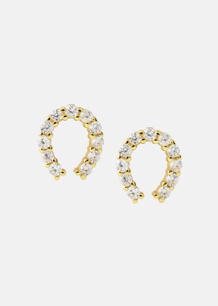 Earring Golden Hoof - 18k Gold Plated