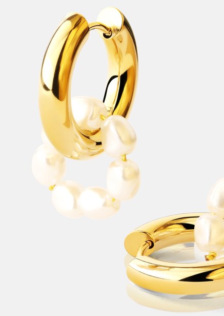 Earring Eterna Pearl- 18k Gold Plated