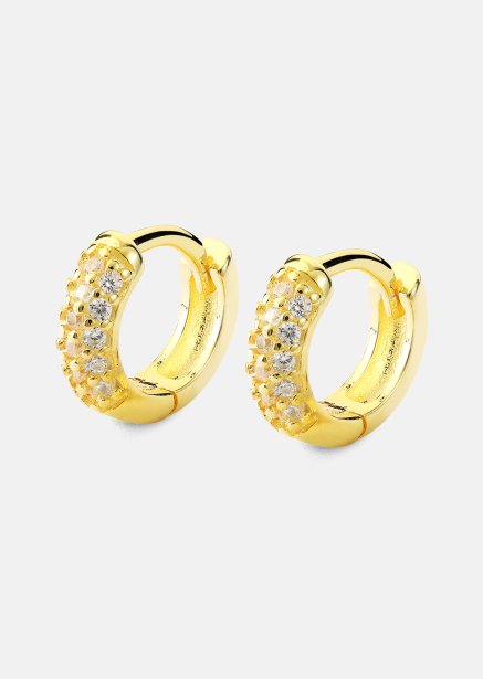 Earring Shimmer Hoops- 18k Gold Plated