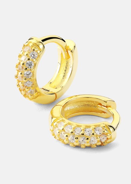 Earring Shimmer Hoops- 18k Gold Plated