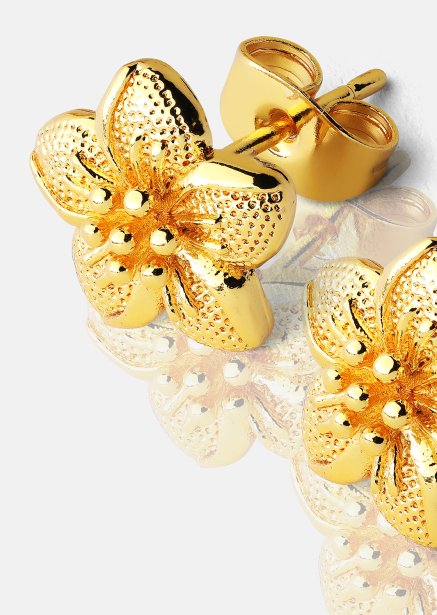 Earring Flores- 18k Gold Plated