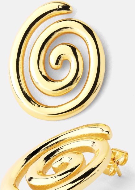 Resin Earrings - 18k Gold Plated