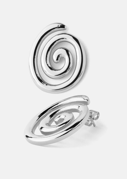 Resin Earrings - Silver Plated