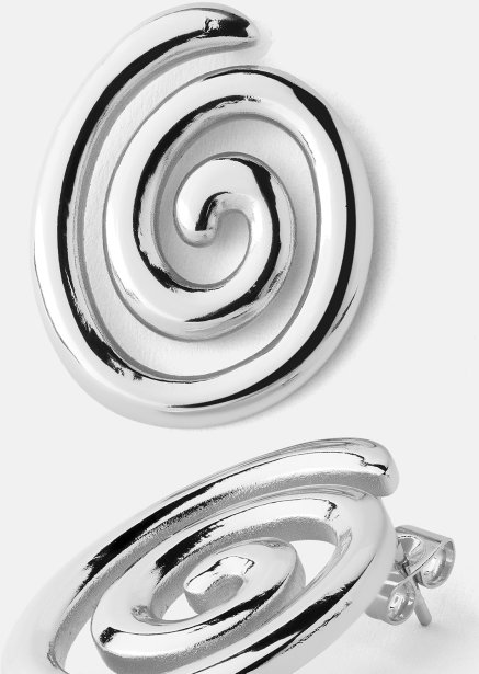 Resin Earrings - Silver Plated