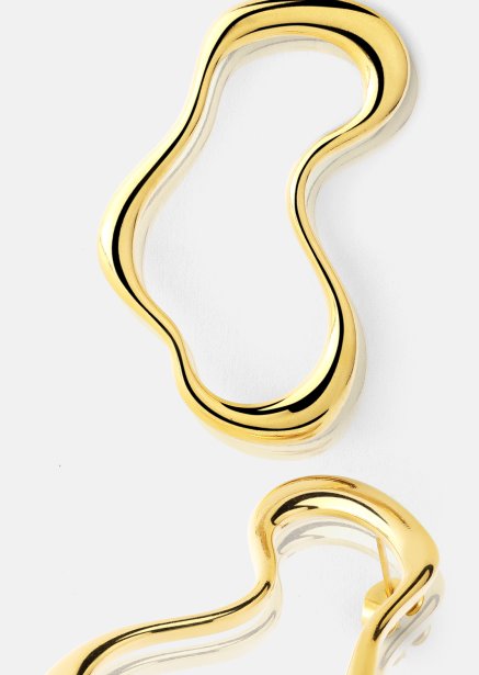 Fluid Glow Earrings - 18k Gold Plated