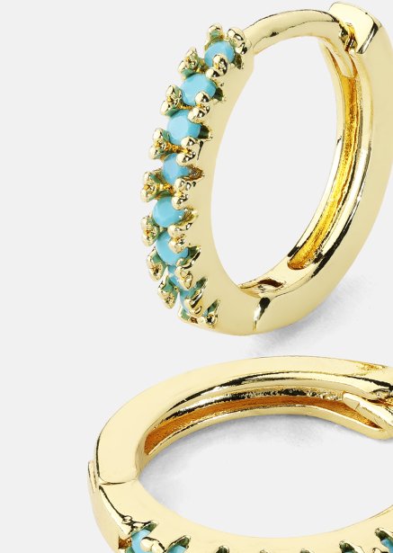 Earrings Aitana Blue - 18k Gold Plated