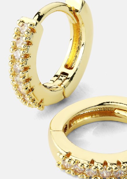 Earrings Aitana white - 18k Gold Plated
