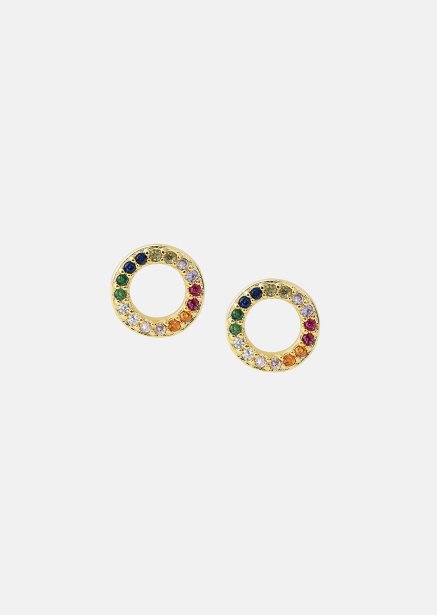 Earrings Prism Halo - 18k Gold Plated