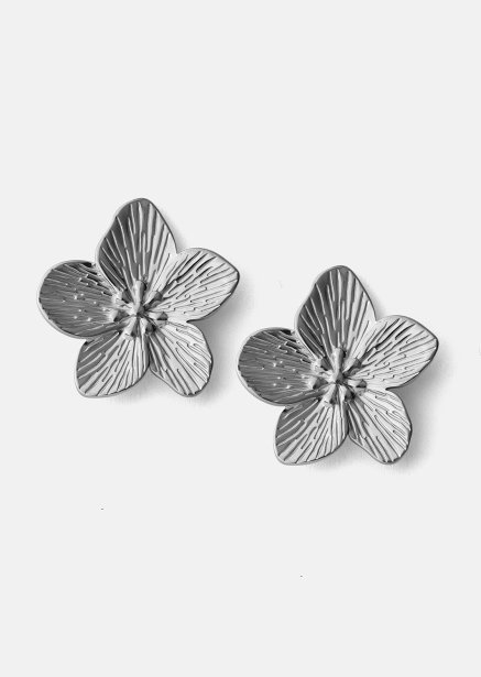 Earrings Blossom - Silver Plated