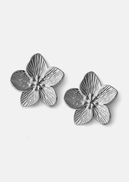 Earrings Blossom - Silver Plated