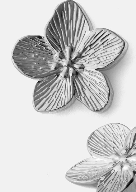 Earrings Blossom - Silver Plated