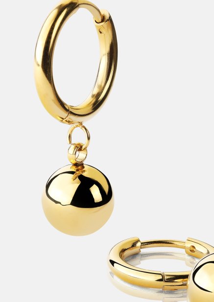 Earrings Golden Orbit Hoops - 18k Gold Plated