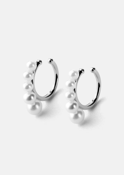 Perlina Earrings – Silver Plated