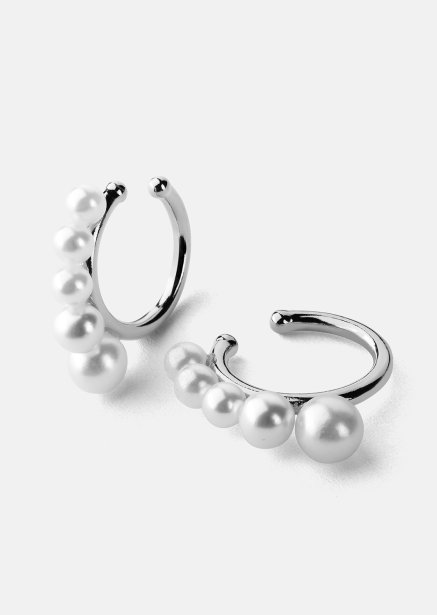 Perlina Earrings – Silver Plated