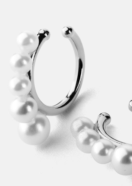 Perlina Earrings – Silver Plated