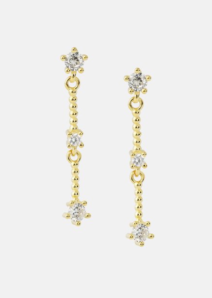 Earrings Luna strip - 18k Gold Plated