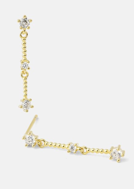 Earrings Luna strip - 18k Gold Plated
