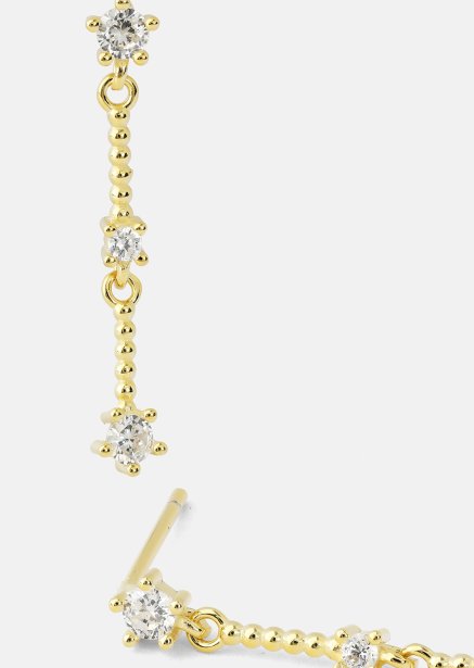 Earrings Luna strip - 18k Gold Plated