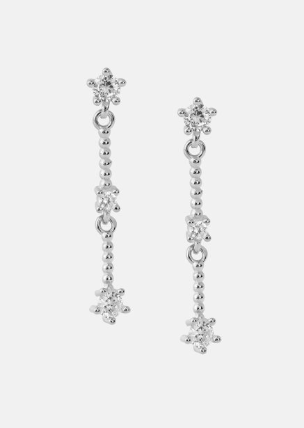Earrings Luna strip - Silver Plated