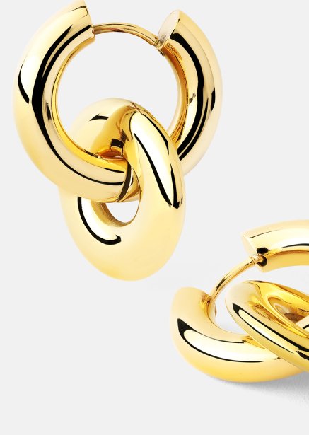 Earrings Chunky Link – 18k Gold Plated