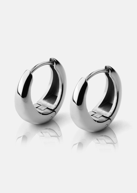 Earrings Bold mini – Silver Plated