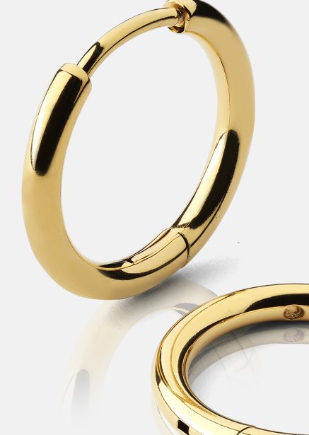 Earring Creoler- 18k Gold Plated