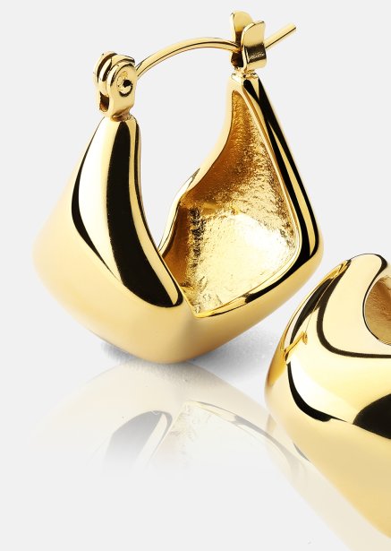 Earrings Glow Hoop – 18k Gold Plated