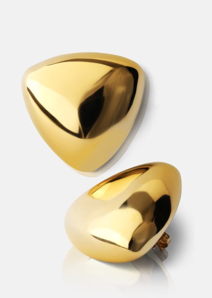 Earrings Bold Curve – 18k Gold Plated