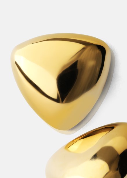 Earrings Bold Curve – 18k Gold Plated
