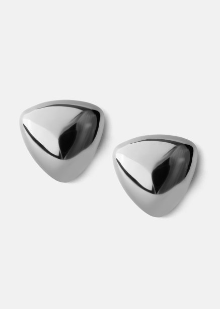 Earrings Bold Curve – Silver Plated