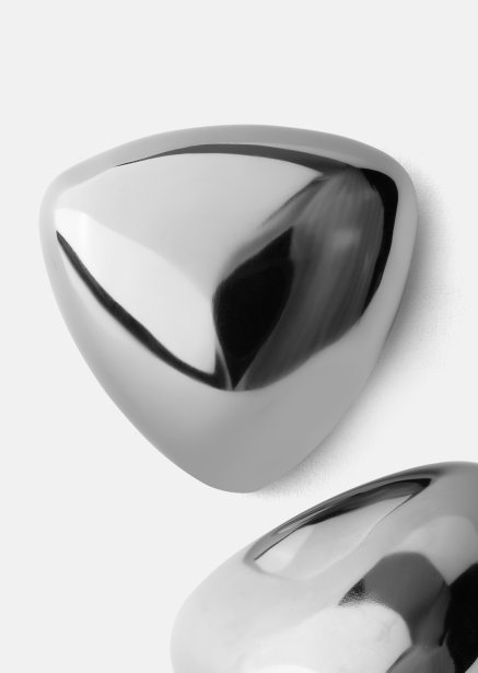 Earrings Bold Curve – Silver Plated