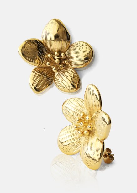 Earrings Flora Shine – 18k Gold Plated
