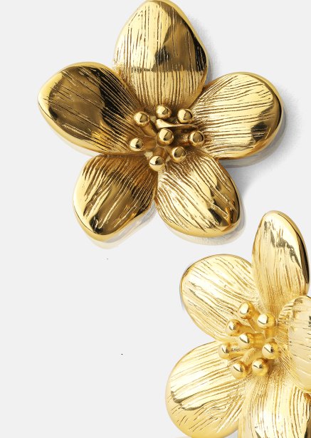 Earrings Flora Shine – 18k Gold Plated