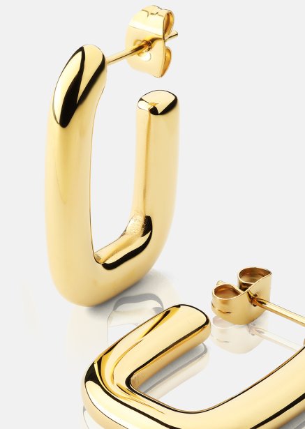 Earring Golden Flow - 18k Gold Plated
