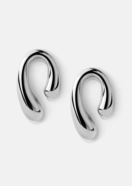 Earrings Sculpture – Silver Plated