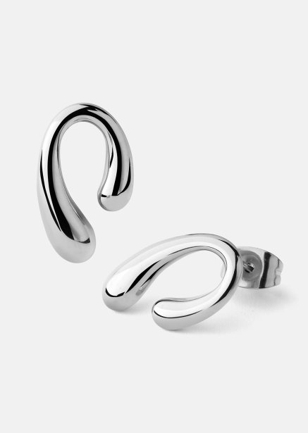 Earrings Sculpture – Silver Plated